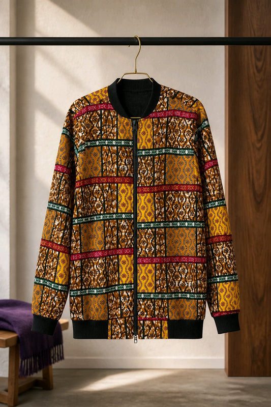 RG Geolines African Print Bumper Jacket