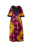 Luxe African Pink Kaftan Boubou Dress Luxe African Pink Kaftan Boubou Dress