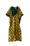African Kaftan chateau Lace Asymmetric Neckline Dress African Kaftan chateau Lace Asymmetric Neckline Dress