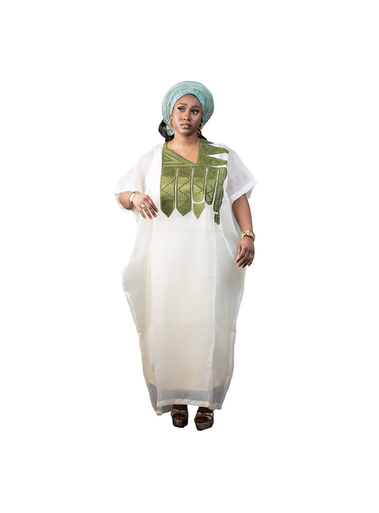 The Valo 2-Piece Organza Agbada Bubu