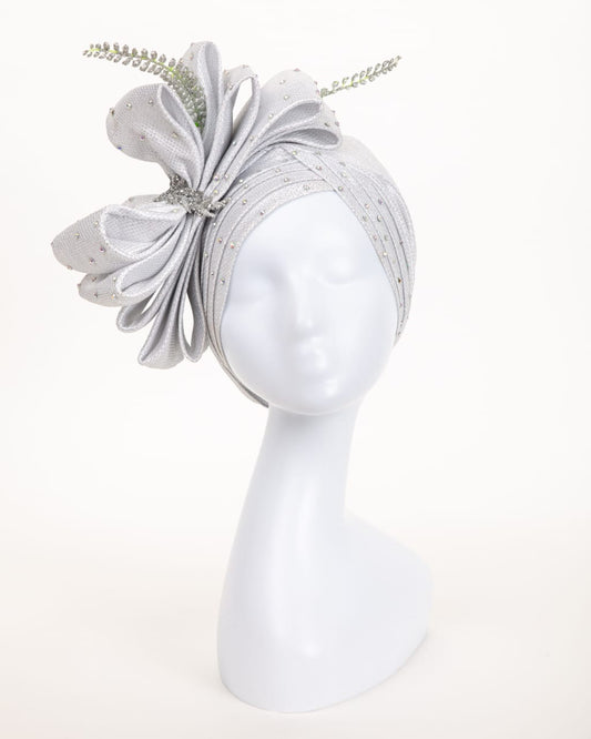 Crystal Embellished Turban Fascinator – How to Wear a Fascinator with Elegance
