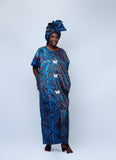 Tie & Dye African Kaftan with Side Pockets and Round Neck Tie & Dye African Kaftan with Side Pockets and Round Neck