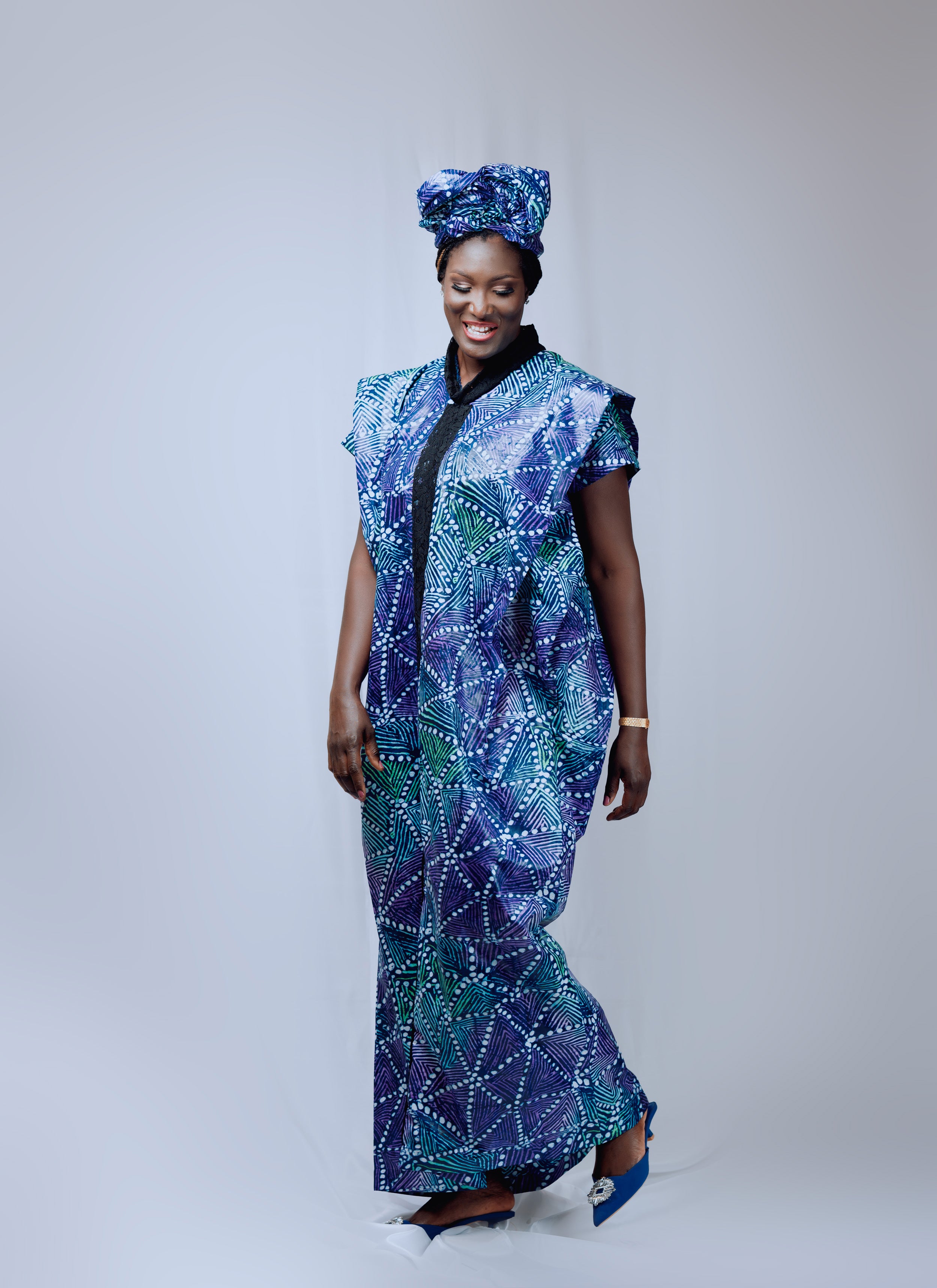 Stylish African Easy-Fit Kaftan Boubou Dress