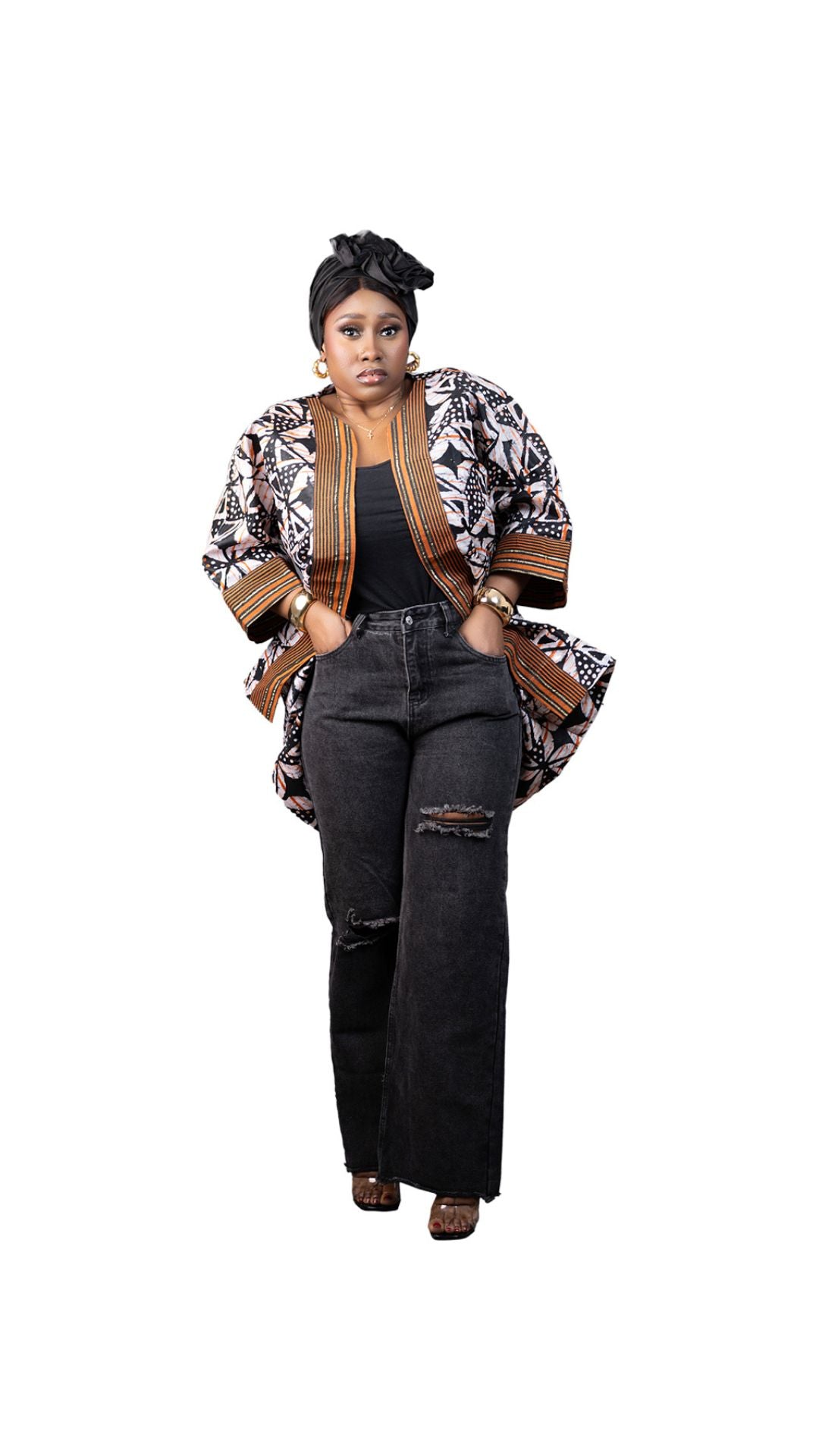 Ewatomi Kimono Jacket - African Print Summer Kimono Jacket