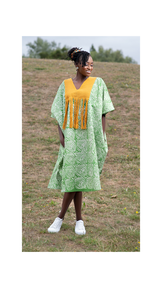 Afe African kaftan Midi Bubu Dress for Ladies