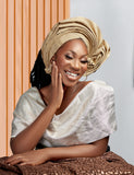 RG Asooke Headtie Gold Gele