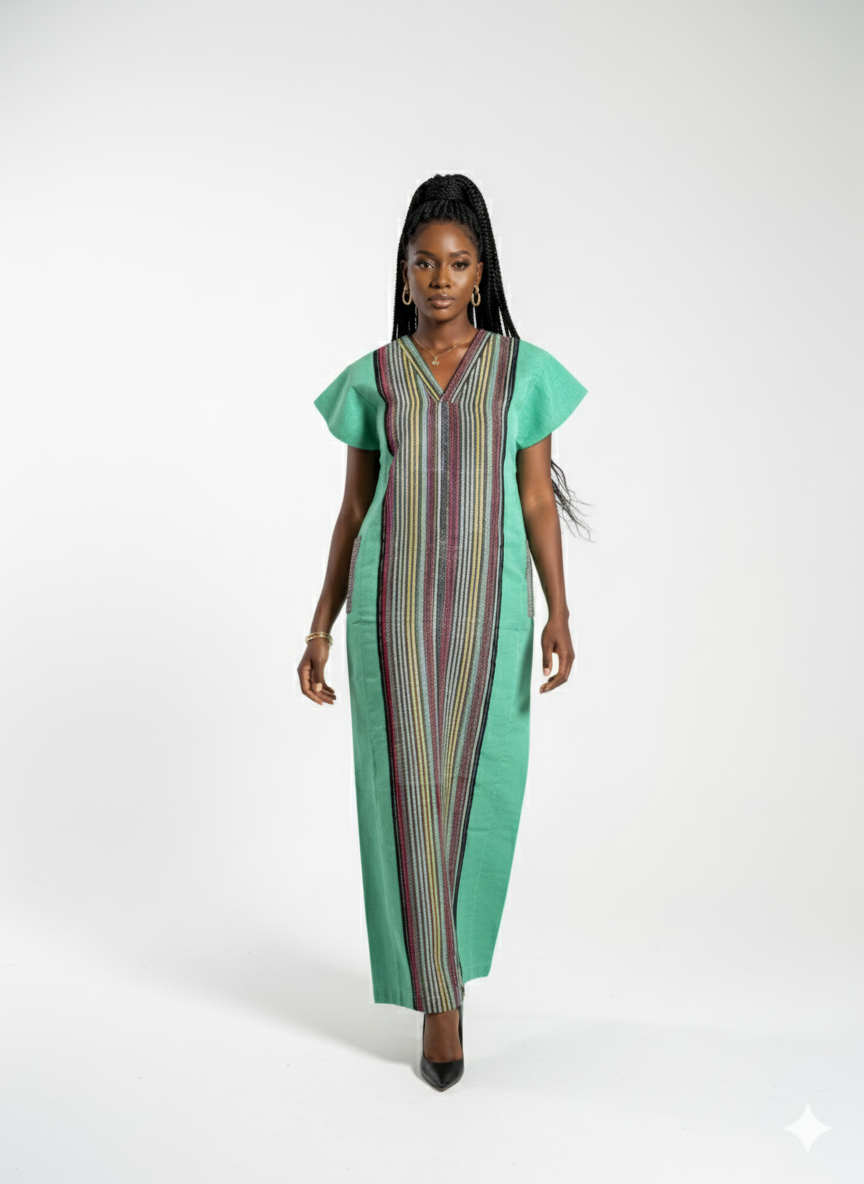 Odun Stoned & Blink Plain Asooke Combo Bubu