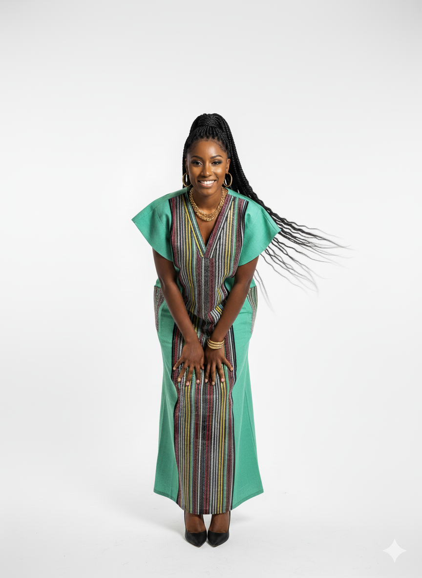 Odun Stoned & Blink Plain Asooke Combo Bubu