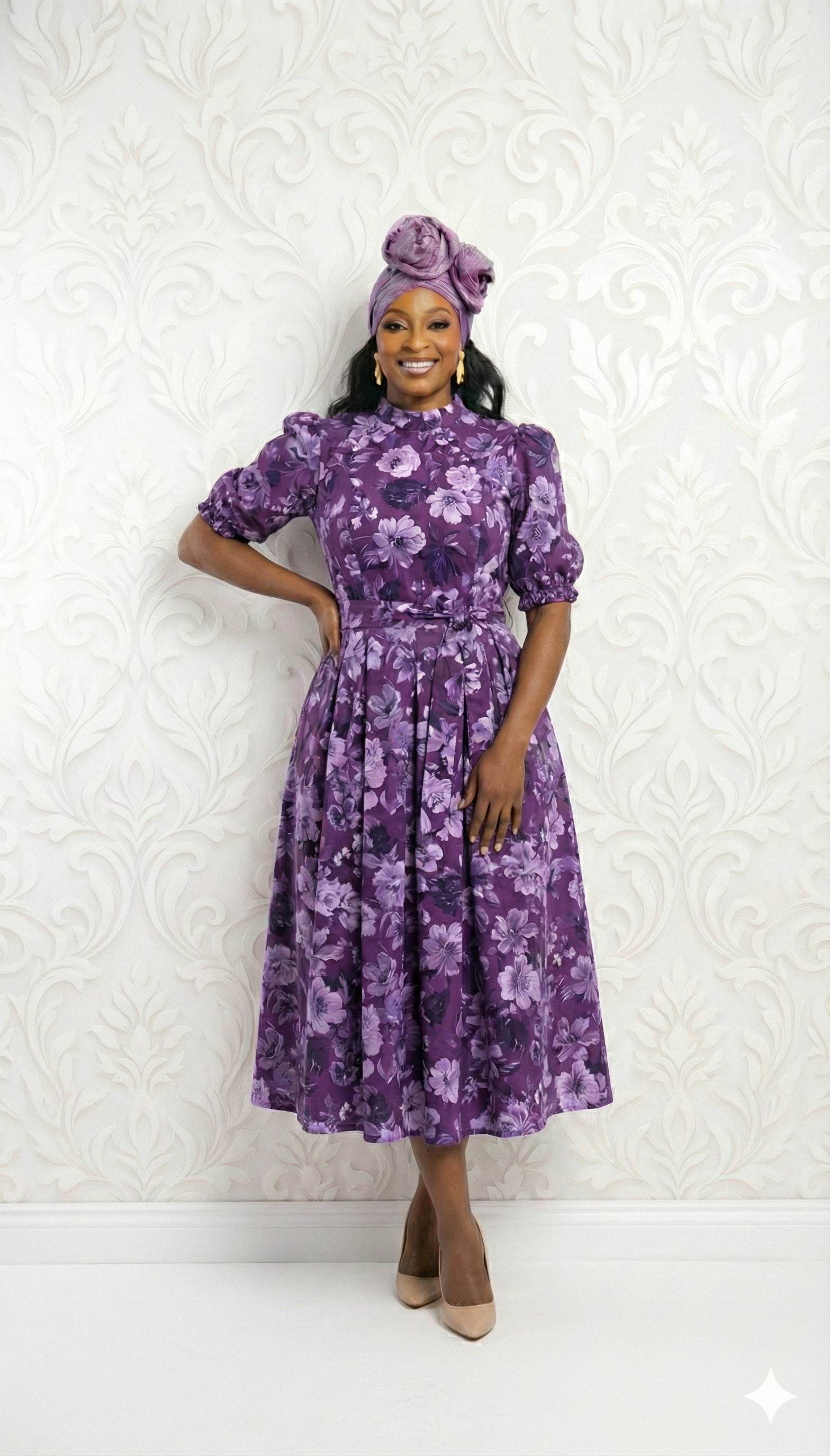 RG Gele Rose Auto Gele