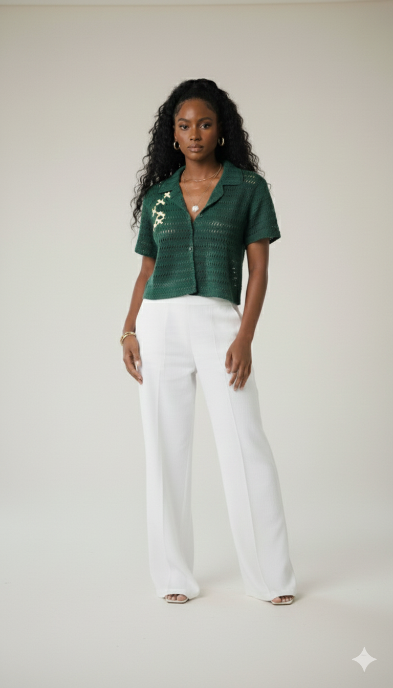 Balo Jawu Crop Shirt Top