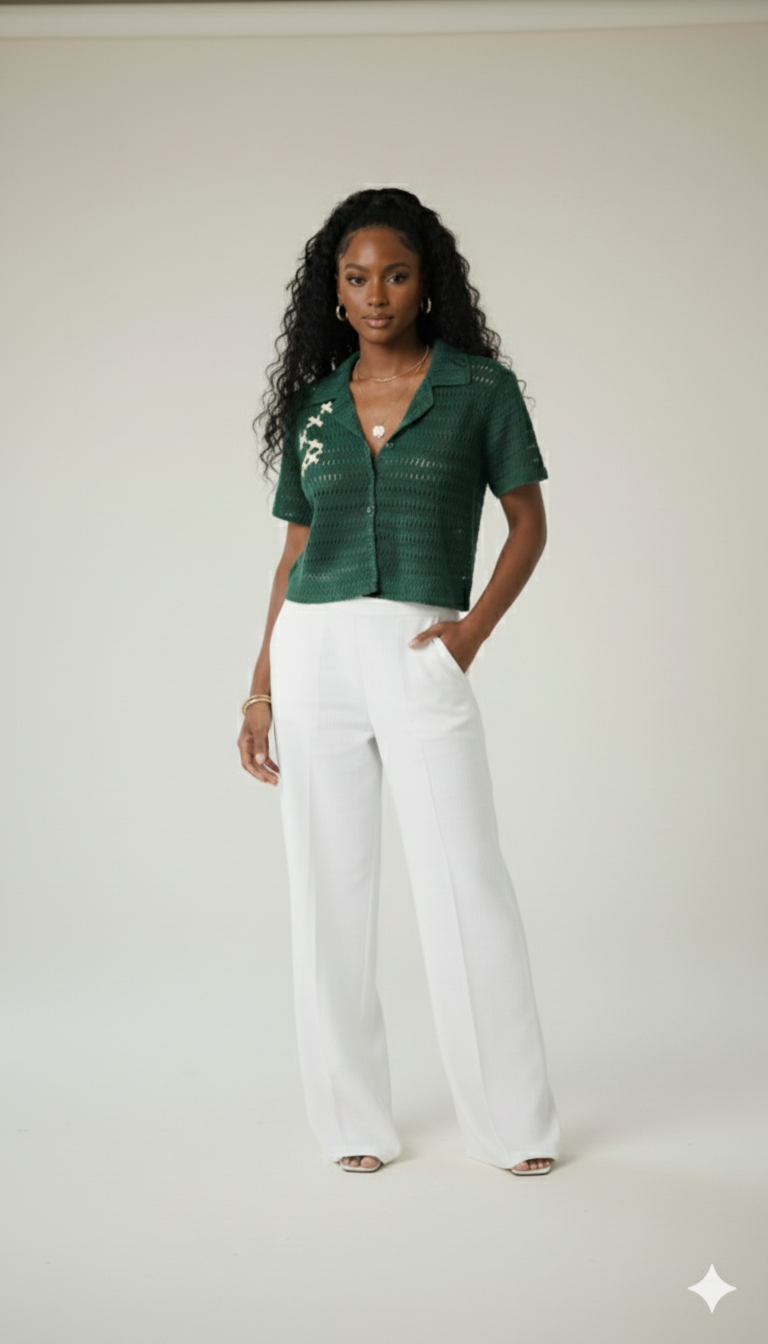 Balo Jawu Crop Shirt Top