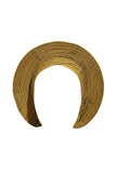 Golden Gold Gele Headtie: The Round Style