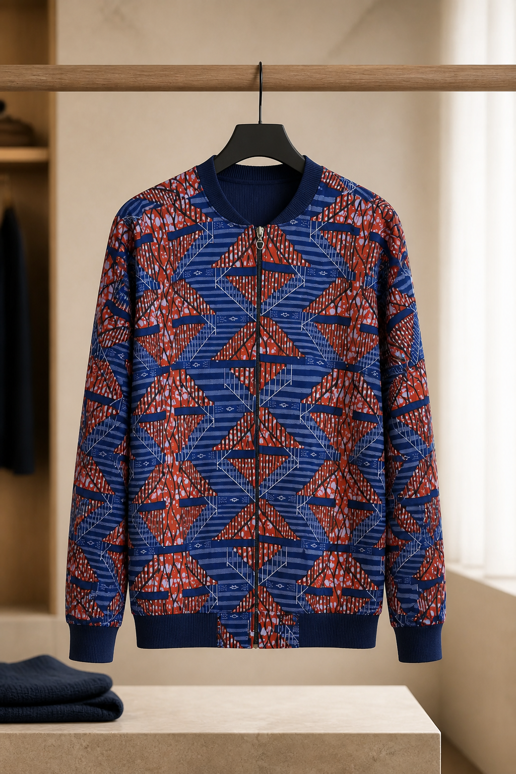 RG African Wavy Bumper Jacket