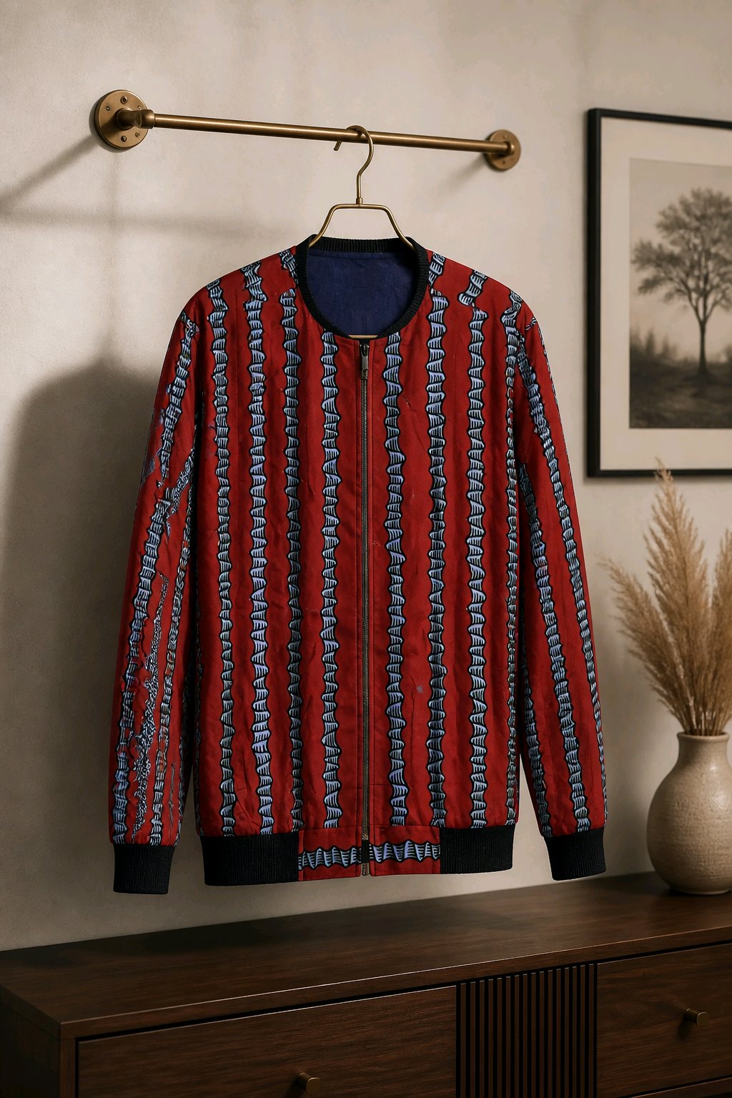 RG Red African Bumper Jacket