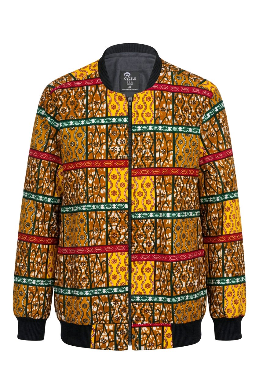 RG Geolines African Print Bumper Jacket