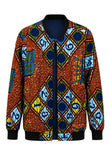 RG Numbers African Print Bumper Jacket