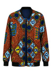 RG Numbers African Print Bumper Jacket