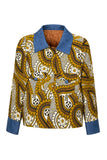 RG Ankara Mixed Denim Jacket Women