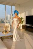RG Shade of Blue Crown Gele