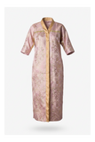 RG Metallic Floral Print Button-Front Kimono Dress | Luxury Kaftan