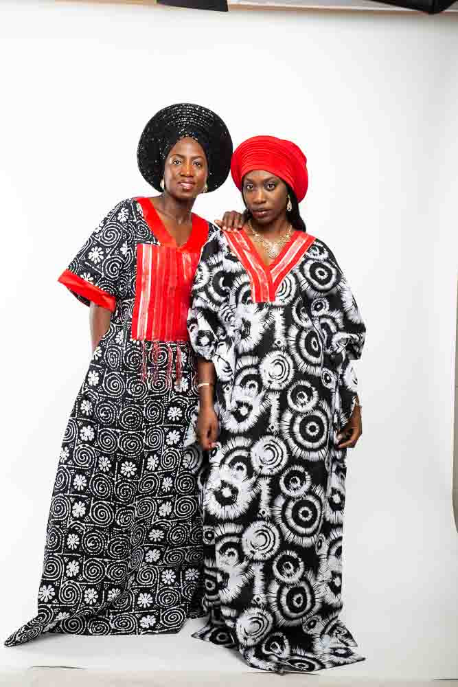 Molewa Adire Print Ankara Boubou