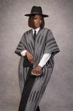 RG Asiko Asooke Dress and Hat – Grey Women’s