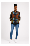RG Numbers African Print Bumper Jacket