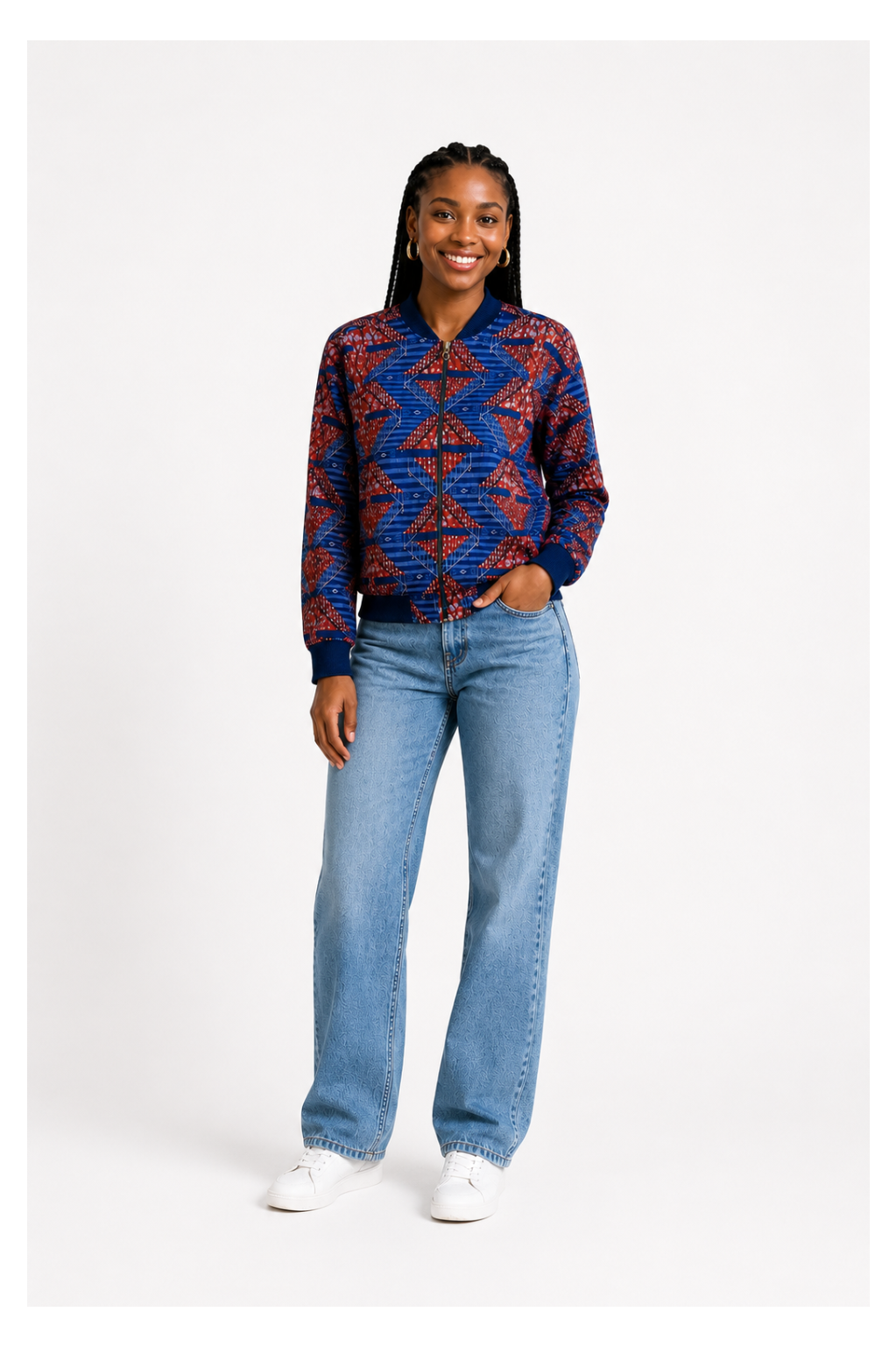 RG African Wavy Bumper Jacket