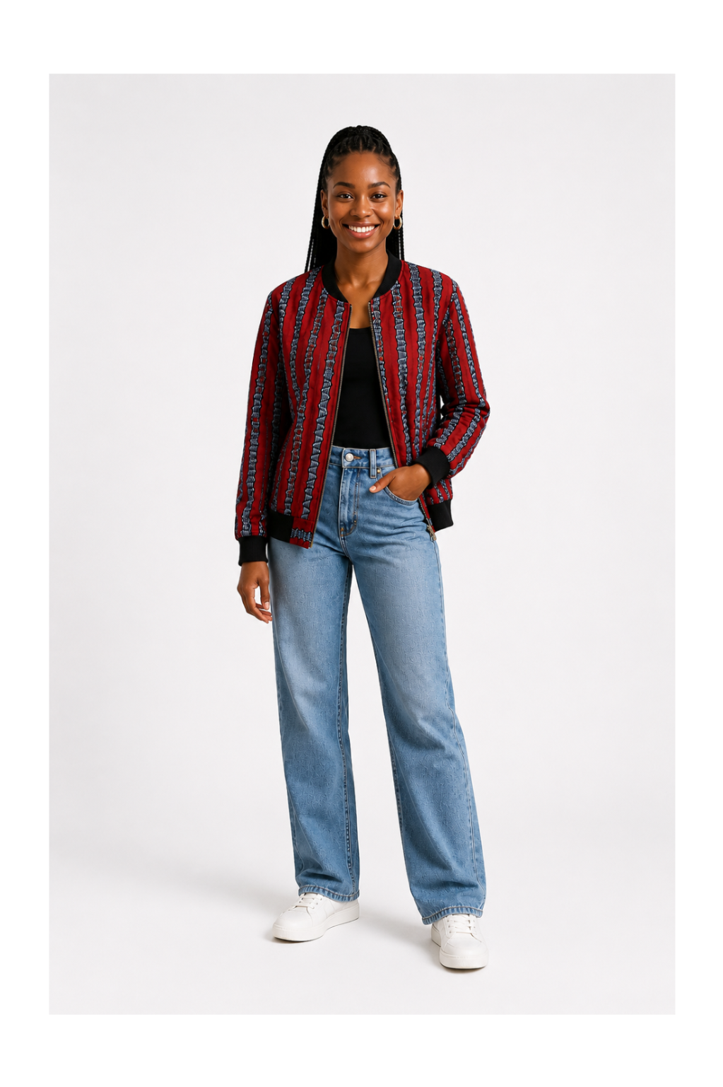 RG Red African Bumper Jacket