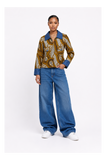 RG Ankara Mixed Denim Jacket Women