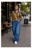 RG Ankara Mixed Denim Jacket Women