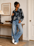 RG Blue Ankara Jacket Women