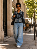 RG Blue Ankara Jacket Women