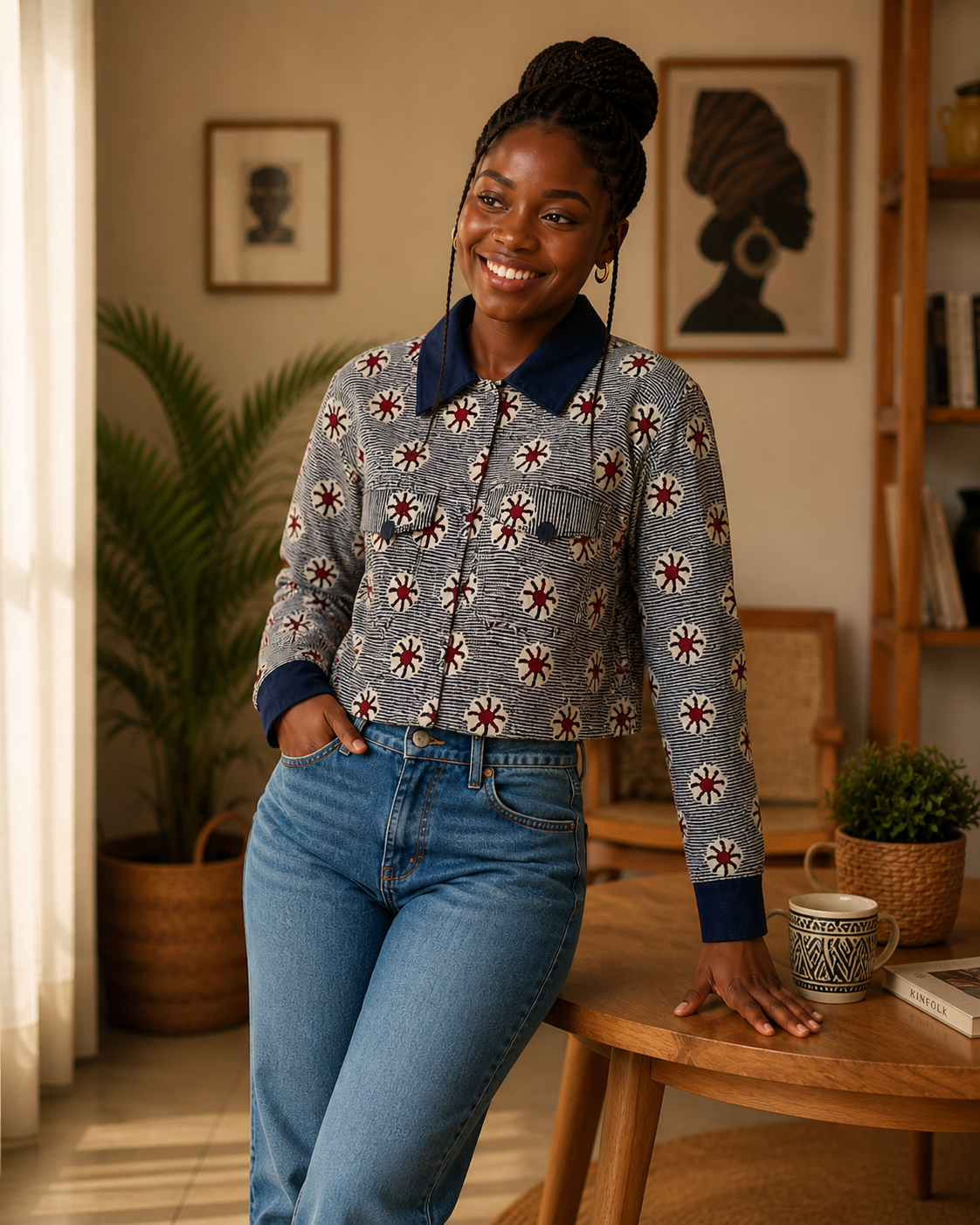 RG Denim Collar Jacket Women