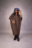 RG Asiko Asooke Dress and Hat – Grey Women’s
