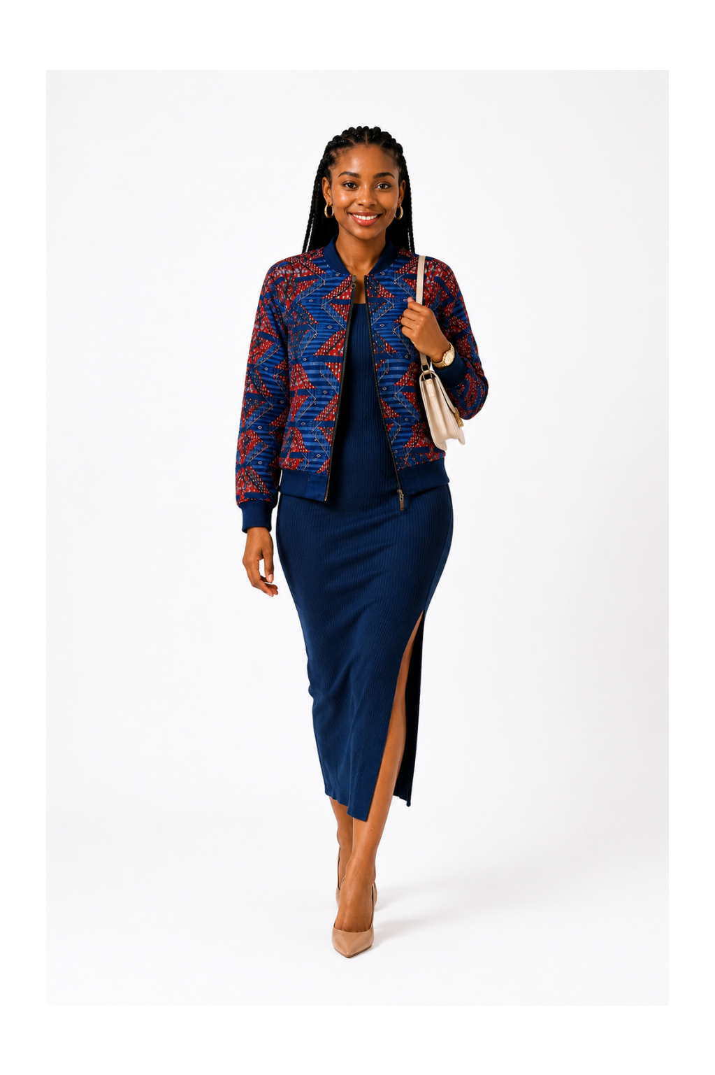 RG African Wavy Bumper Jacket