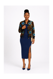 RG Numbers African Print Bumper Jacket