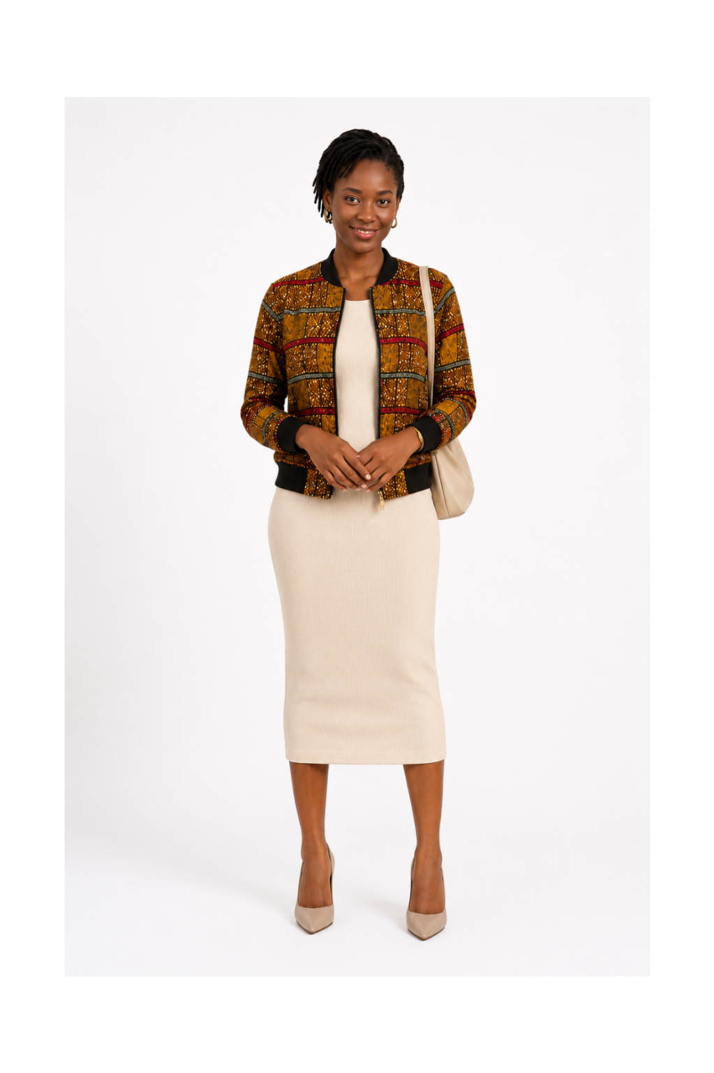 RG Geolines African Print Bumper Jacket