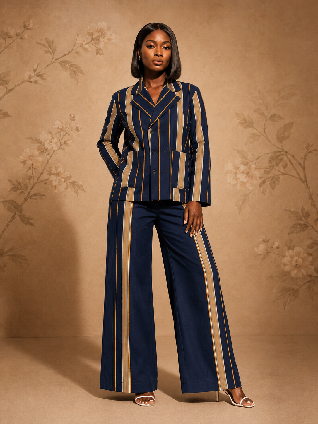 RG Evi Asooke Women Suits 2 Pieces Blazer Pants Mother Of The Bride Outfits