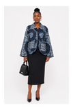 RG Blue Ankara Jacket Women