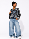 RG Blue Ankara Jacket Women