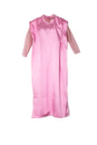 Pink African Boubou Kaftan Dress - Mikado Silk Fabric