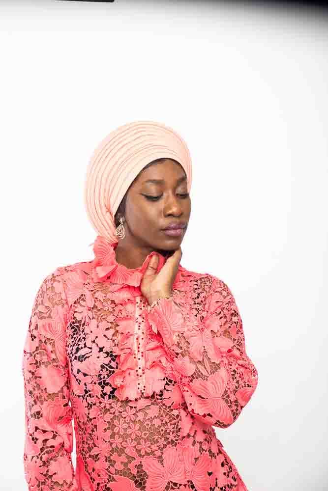 Fluffy Round Turban Gele