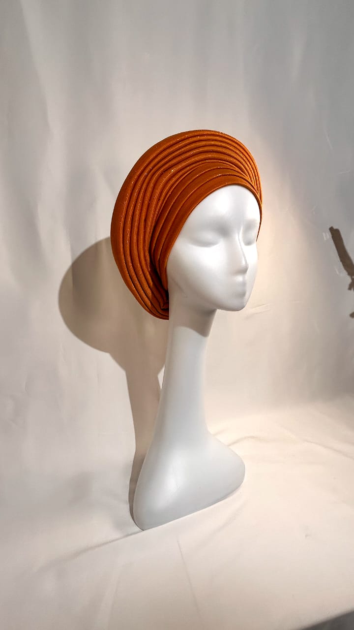 Fluffy Round Turban Gele