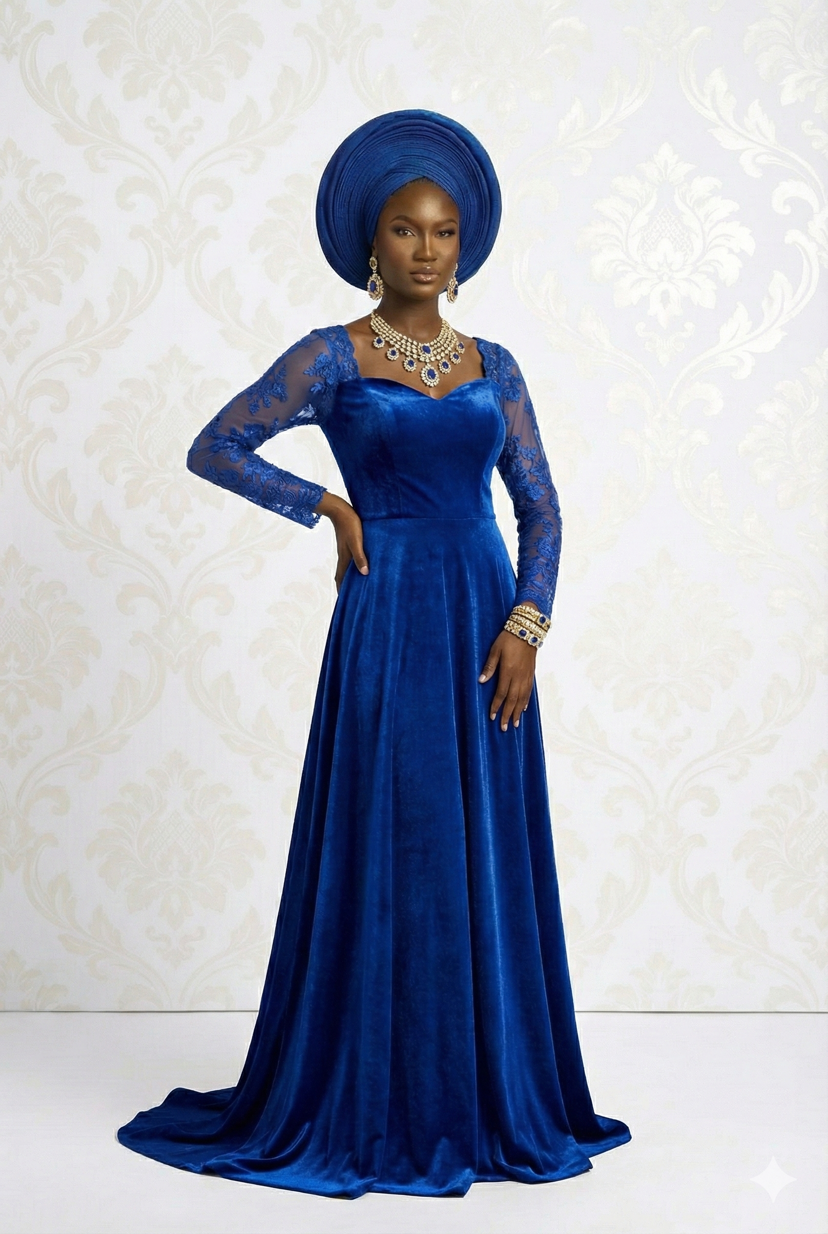 RG Royal Blue Gele