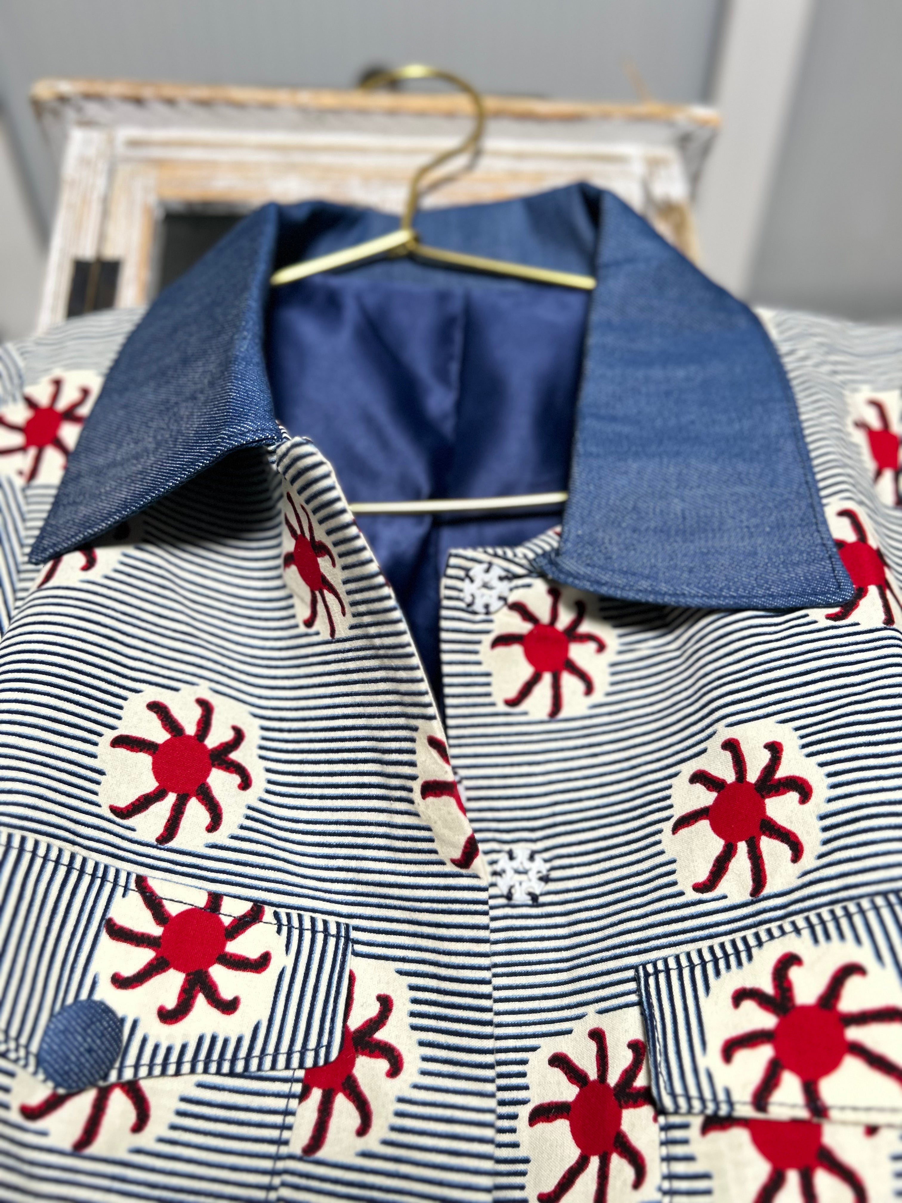 RG Denim Collar Jacket Women