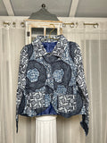 RG Blue Ankara Jacket Women