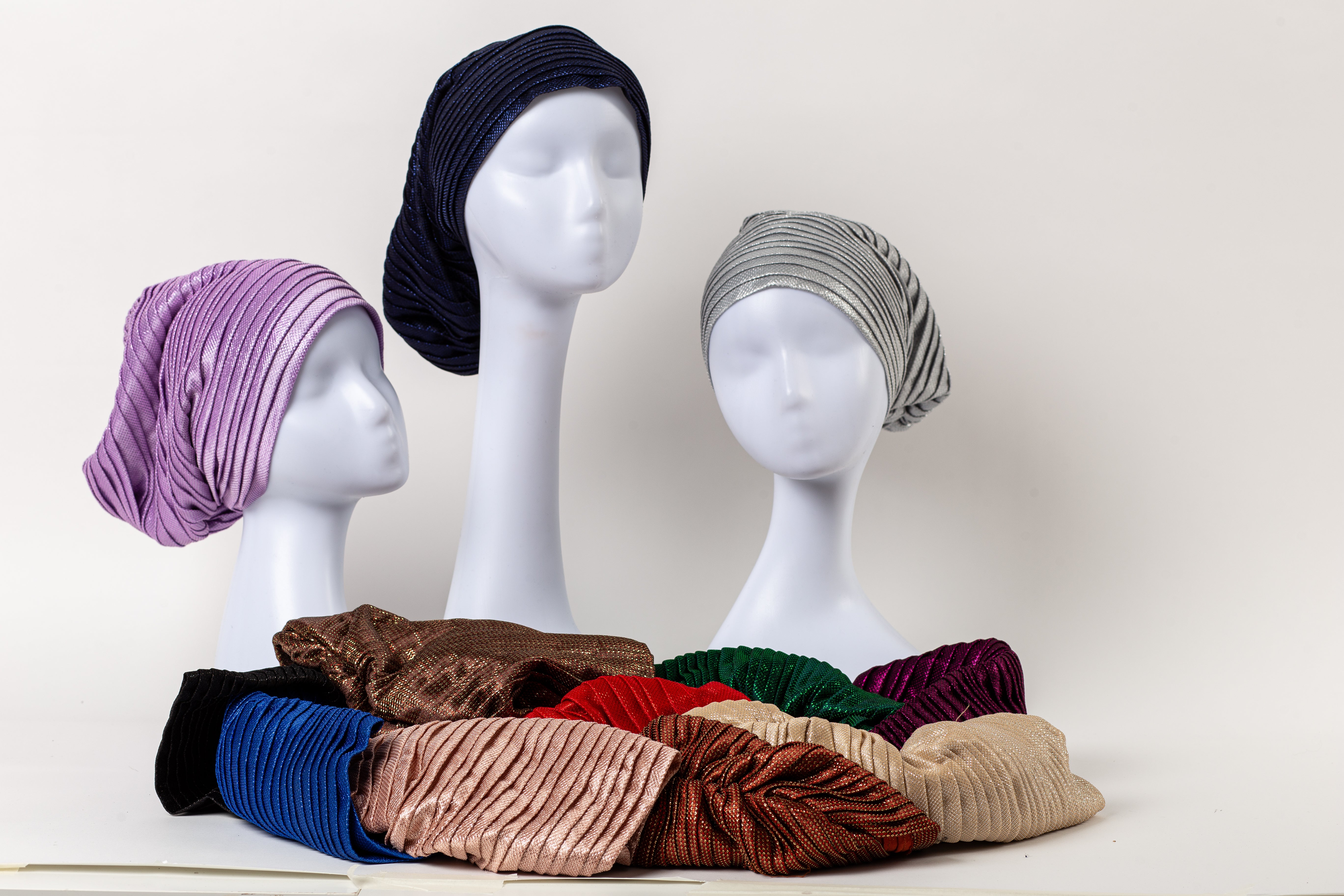 Pleated Boss Lady Turban