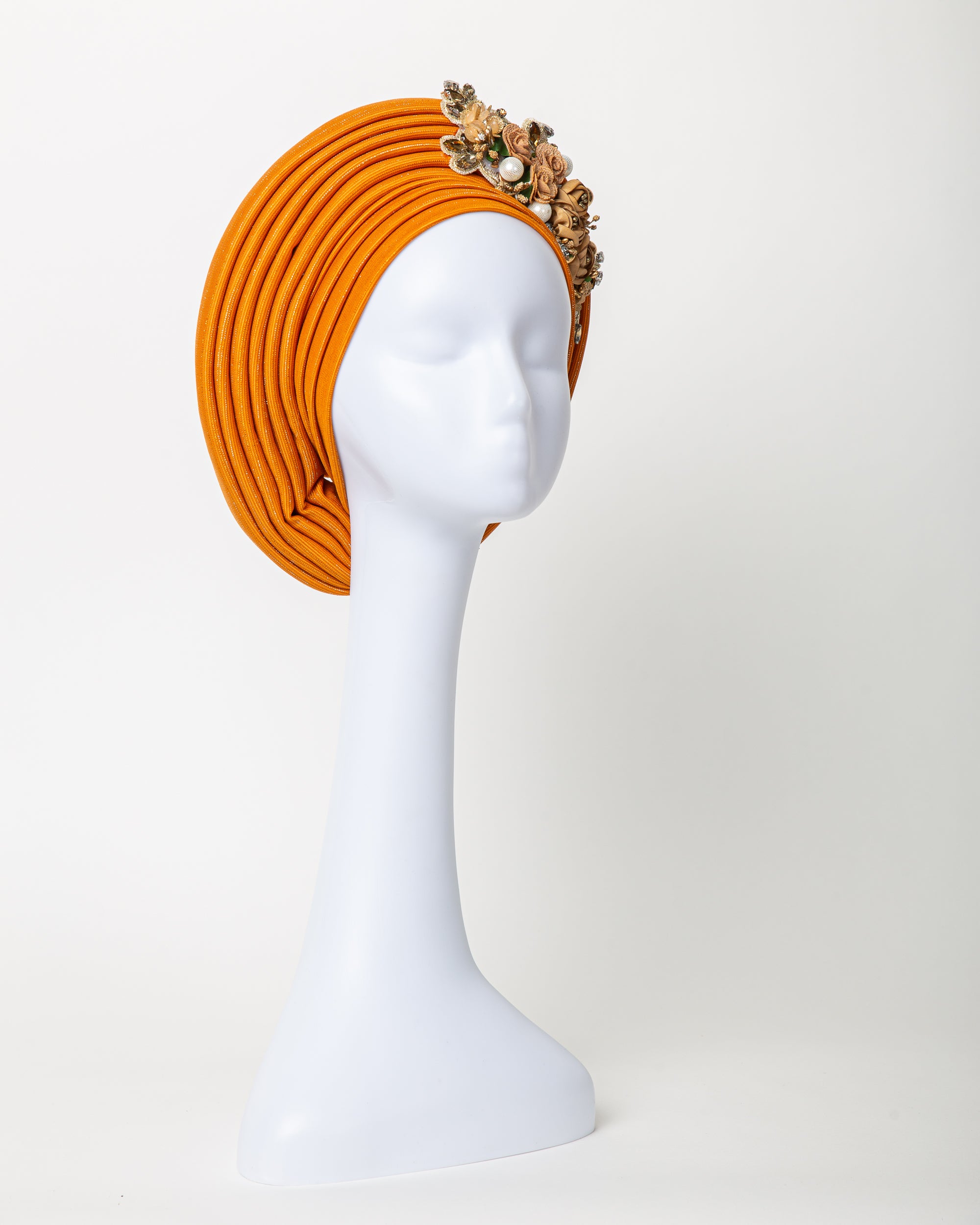 Fluffy Round Turban Gele