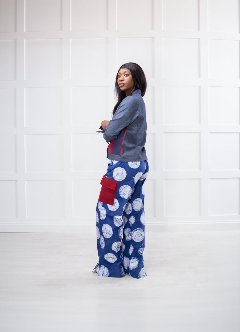 RG 2 Piece Asooke Block Jacket and Trouser Women